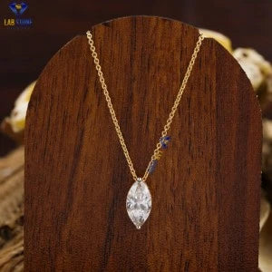 0.801+ Carat Marquise Cut Diamond Pendant, Engagement Pendant, Wedding Pendant, E Color, VVS2-VS2 Clarity