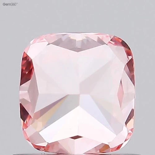 0.76ct Labgrown Diamonds, Cushion, CVD Diamond, Colour Fancy Vivid Pink, Clarity VS1, Labstonejewel