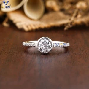 1.176+ Carat Round Brilliant Cut Diamond Ring, Engagement Ring, Wedding Ring, E Color, VVS2-VS2 Clarity
