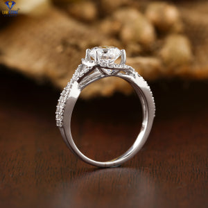 1.19+ Carat Round Brilliant Cut Diamond Ring, Engagement Ring, Wedding Ring, E Color, VVS2-VS2 Clarity