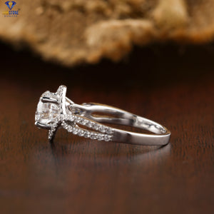 1.19+ Carat Round Brilliant Cut Diamond Ring, Engagement Ring, Wedding Ring, E Color, VVS2-VS2 Clarity