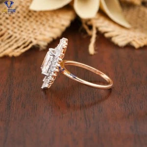 2.62+ Carat Baguette,Radiant and Round Cut Diamond Ring, Engagement Ring, Wedding Ring, E Color, VVS2-VS2 Clarity