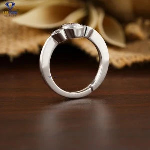 0.97+ Carat Round Brilliant Cut Diamond Ring, Engagement Ring, Wedding Ring, E Color, VVS2-VS2 Clarity