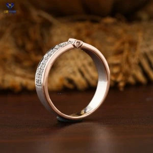 0.26+ Carat Round Brilliant Cut Diamond Ring, Engagement Ring, Wedding Ring, E Color, VVS2-VS2 Clarity