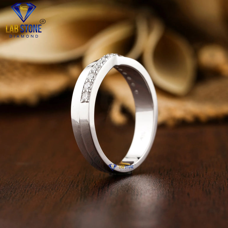 0.294+ Carat Round Cut Diamond Ring, Engagement Ring, Wedding Ring, E Color, VVS2-VS2 Clarity