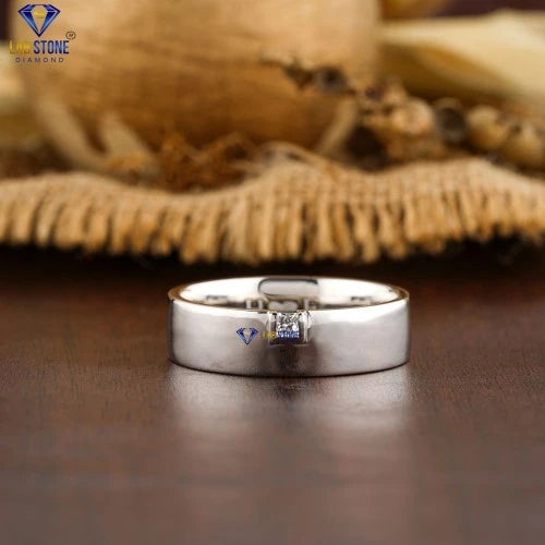 0.12+ Carat Princess Cut  Diamond Ring, Engagement Ring, Wedding Ring, E Color, VVS2-VS2 Clarity