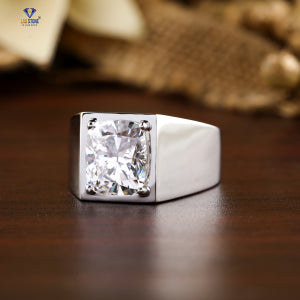 4.50+ Carat Cushion Cut Diamond Ring, Men's Ring, Engagement Ring, Wedding Ring, E Color, VVS2-VS2 Clarity
