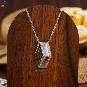 0.15 + Carat Round Brilliant Cut Diamond Pendant With Chain, White  Gold, Engagement Pendant, Wedding Pendant, E Color, VVS2-VS2 Clarity