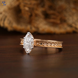 1.02+ Carat Marquise Cut Diamond Ring, Engagement Ring, Wedding Ring, E Color, VVS2-VS2 Clarity