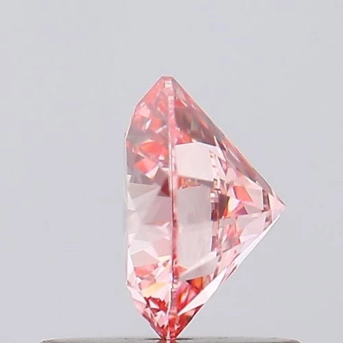 0.91ct Labgrown Diamonds, Round , HPHT Diamond, Colour Fancy Intense Pink, Clarity SI1, Labstonejewel