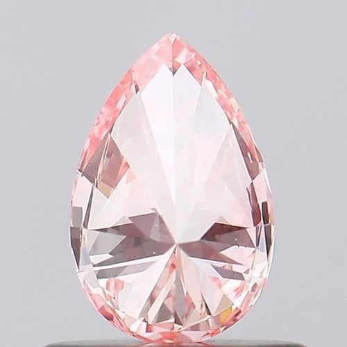 0.5ct Labgrown Diamonds, Pear, CVD Diamond, Colour Fancy Intense Pink, Clarity VS2, Labstonejewel