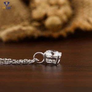1.00+ Carat Round Cut Diamond Pendant, Engagement Pendant, Wedding Pendant, E Color, VVS2-VS2 Clarity