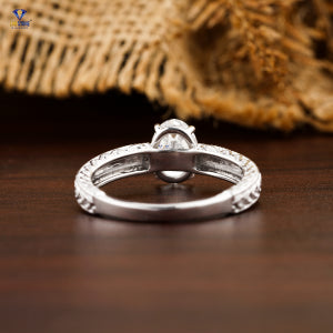 1.06+ Carat Oval Cut Diamond Ring, Engagement Ring, Wedding Ring, E Color, VVS2-VS2 Clarity
