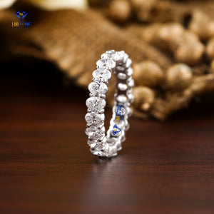 2.62+ Carat Oval Cut Diamond Ring, Full Eternity Band, Engagement Ring, Wedding Ring, E Color, VVS2-VS2 Clarity