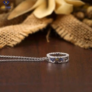 0.23+ Carat Round Brilliant Cut Diamond Pendant, Engagement Pendant, Wedding Pendant, E Color, VVS2-VS2 Clarity