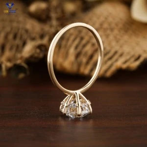 1.36+ Carat Round Brilliant Cut Diamond Ring, Engagement Ring, Wedding Ring, E Color, VVS2-VS2 Clarity