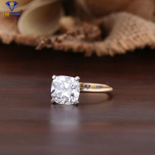3.05 + Carat Cushion Diamond Rose Gold ring, Engagement Ring, Wedding Ring, E Color, VVS2-VS2 Clarity