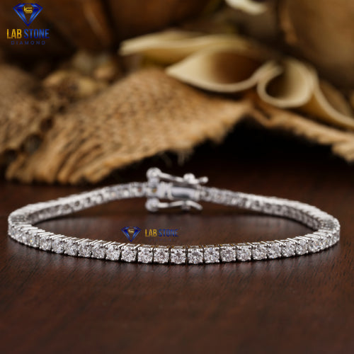 8.84 + Carat  Round Cut Diamond Bracelet, White Gold, Tennis Bracelet, Engagement Bracelet, Wedding Bracelet, E Color, VVS2-VS2 Clarity