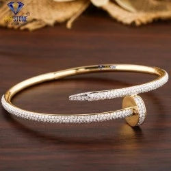 2.837 + Carat Round Cut Diamond Bracelet, Yellow Gold, Engagement Bracelet, Wedding Bracelet, E Color, VVS2-VS2 Clarity