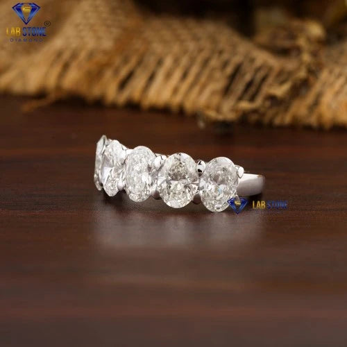 5.10+ Carat Oval Cut Diamond Ring, Engagement Ring, Wedding Ring, E Color, VVS2-VS2 Clarity