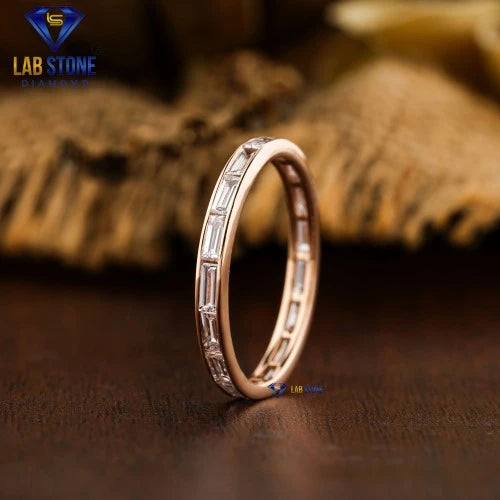 1.36+ Carat Baguette Cut Diamond Ring, Engagement Ring, Wedding Ring, E Color, VVS2-VS2 Clarity
