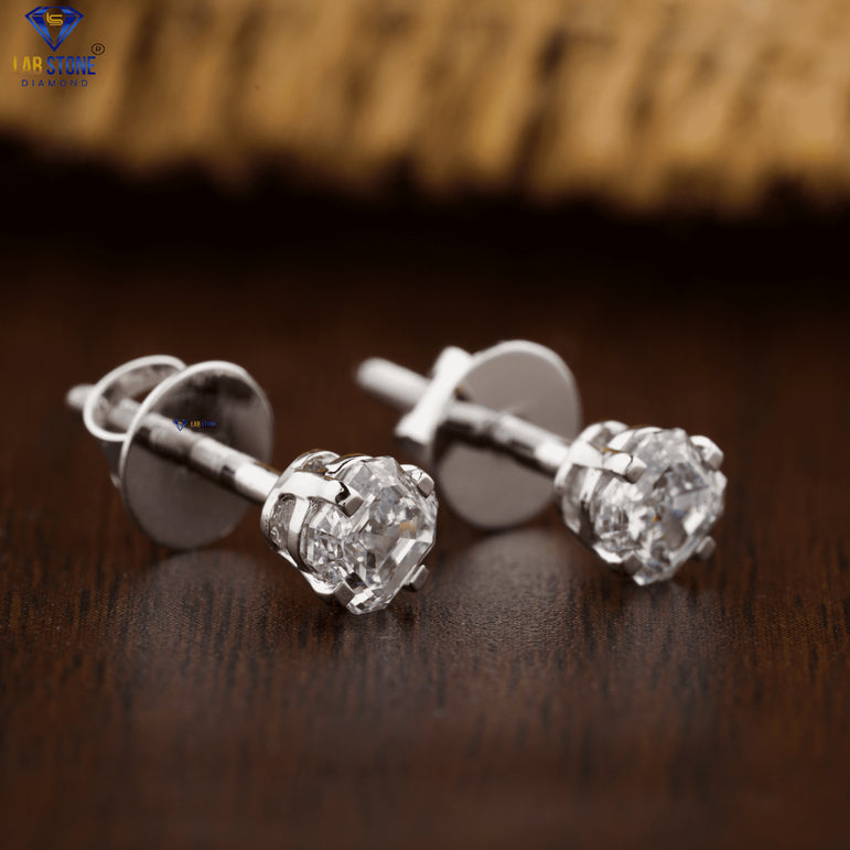 0.75 +Carat Asscher Cut Diamond Earring , White Gold , Labgrown Diamond , Engagement Earring, Wedding Earring, E Color, VVS2-VS2 Clarity