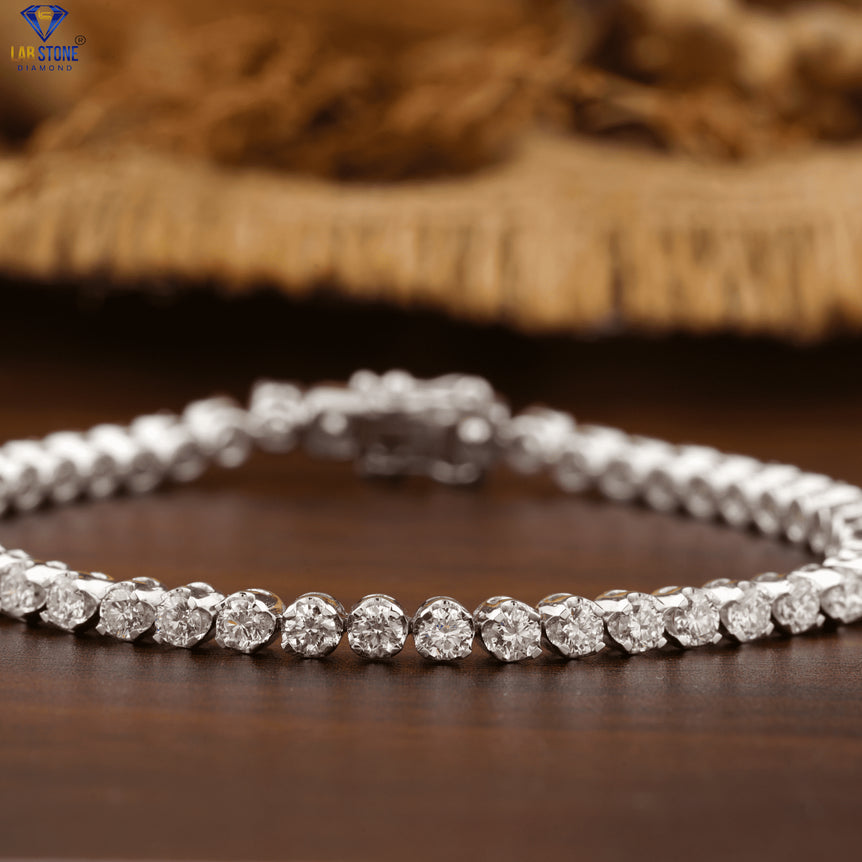 9.14+ Carat Round Cut Diamond Bracelet, Engagement Bracelet, Wedding Bracelet, E Color, VVS2-VS2 Clarity