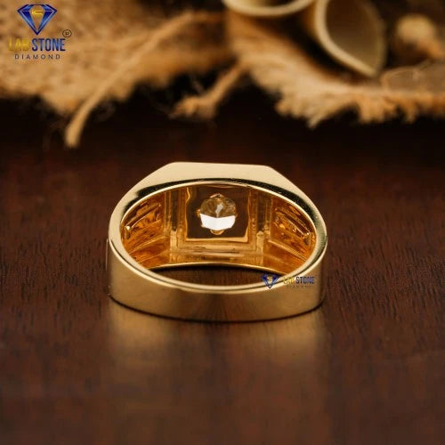 2.09 + Carat Princess & Round Cut Diamond Yellow Gold ring, Engagement Ring, Wedding Ring, E Color, VVS2-VS2 Clarity
