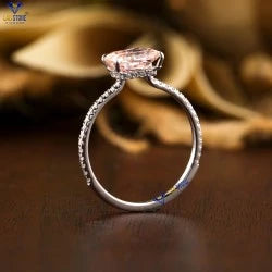 1.39+ Carat F.P. Radiant & Round Cut  Diamond Ring, Engagement Ring, Wedding Ring, E Color, VVS2-VS2 Clarity