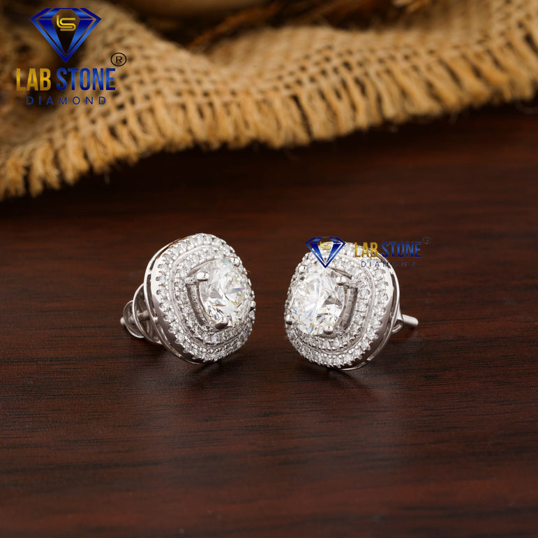 8.17 + Carat Round Brilliant Cut Diamond Pendant And Earring, Engagement Pendant And Earring, Wedding Pendant And Earring, E Color, VVS2-VS2 Clarity