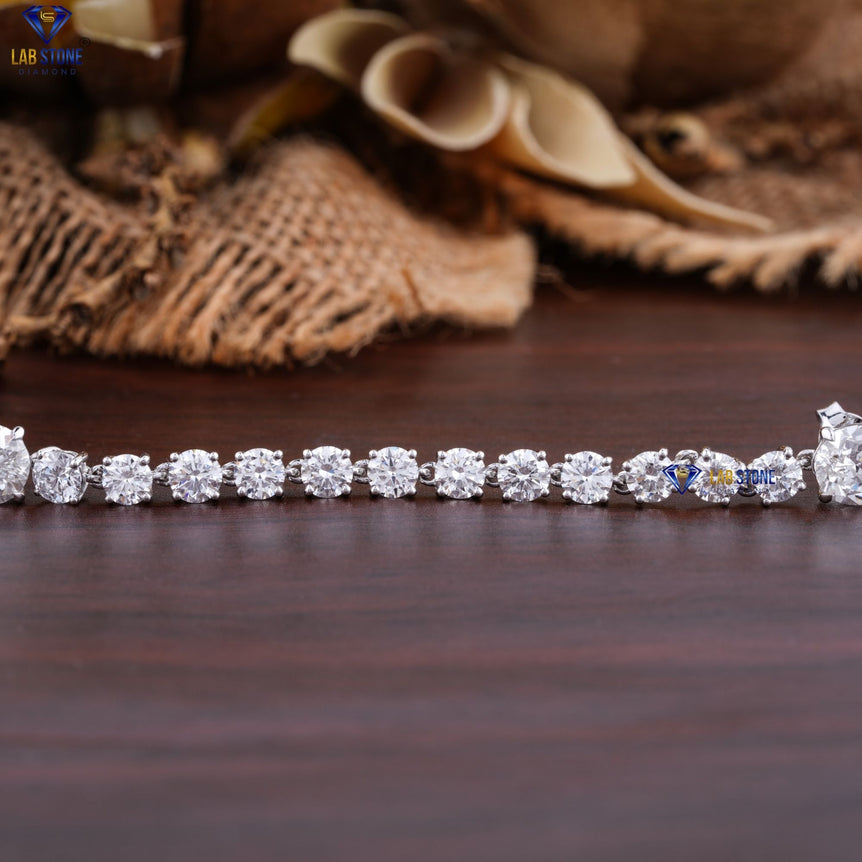 5.81 + Carat Pear & Round Cut Diamond Earring, White Gold, Engagement Earring, Wedding Earring, E Color, VVS2-VS2 Clarity